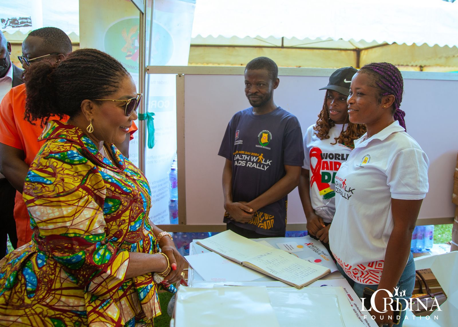 Office of the First Lady, Lordina Mahama and Ghana AIDS Commission Hold Public Health Screening for Vulnerable Groups