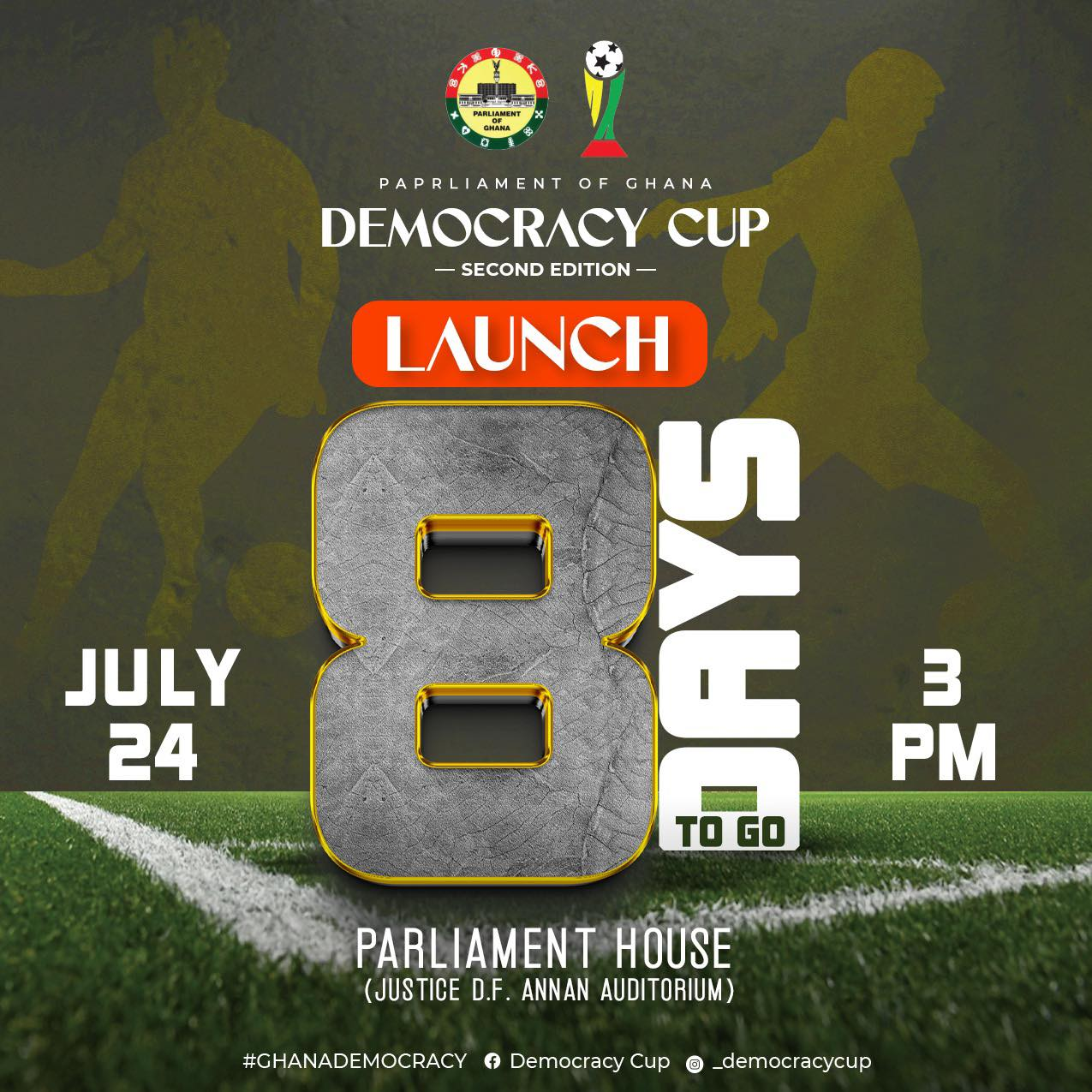 Democracy Cup: Parliament To Launch Second Edition On July 24