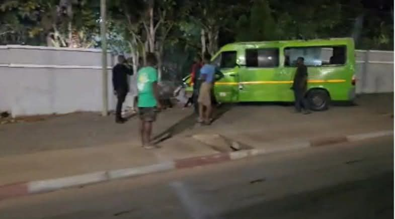 Trotro Driver Arrested After Crashing Into Akufo-Addo’s Nima Residence Wall