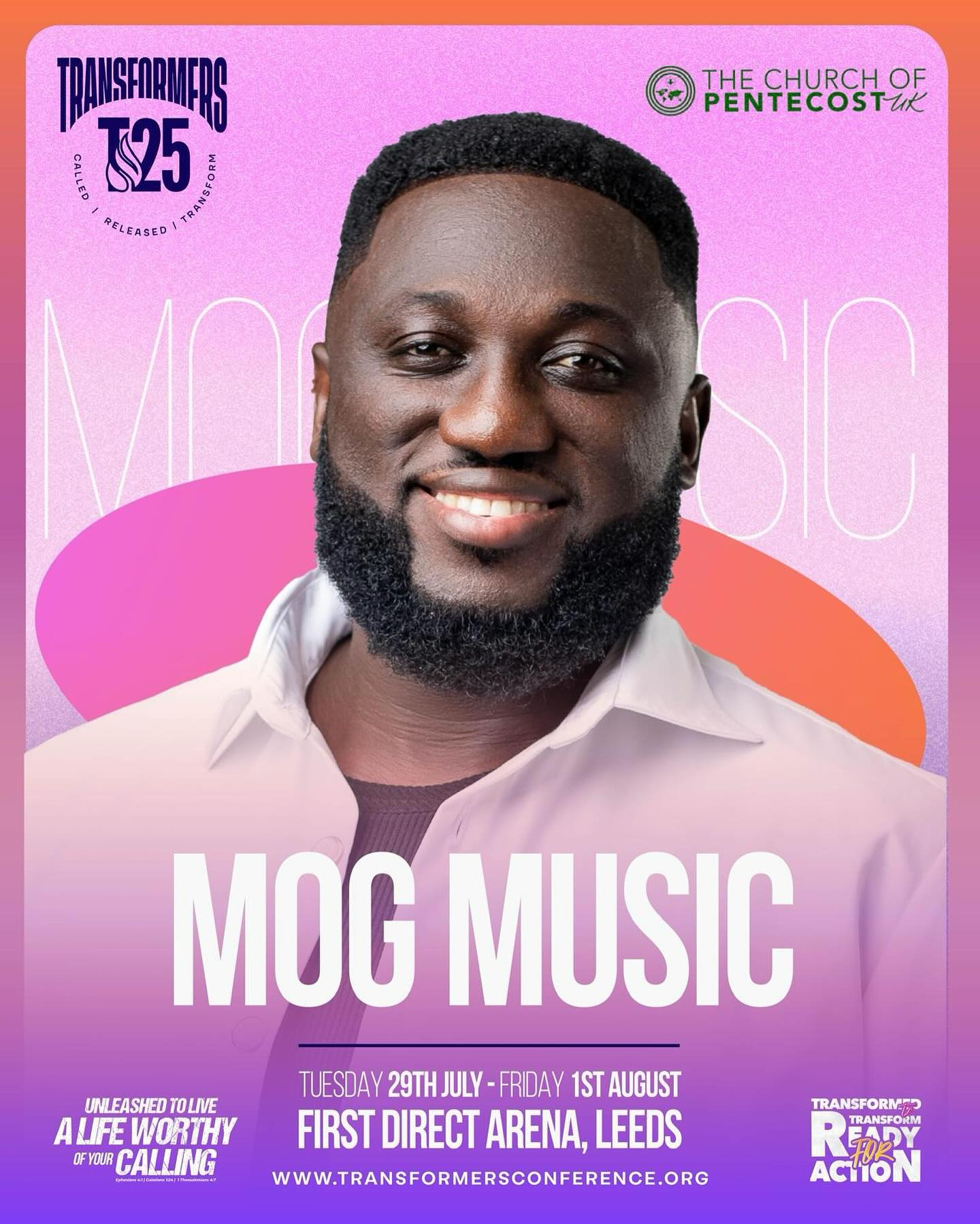 Gospel Artiste MOG Music To Minister At Transformers Conference UK 2025