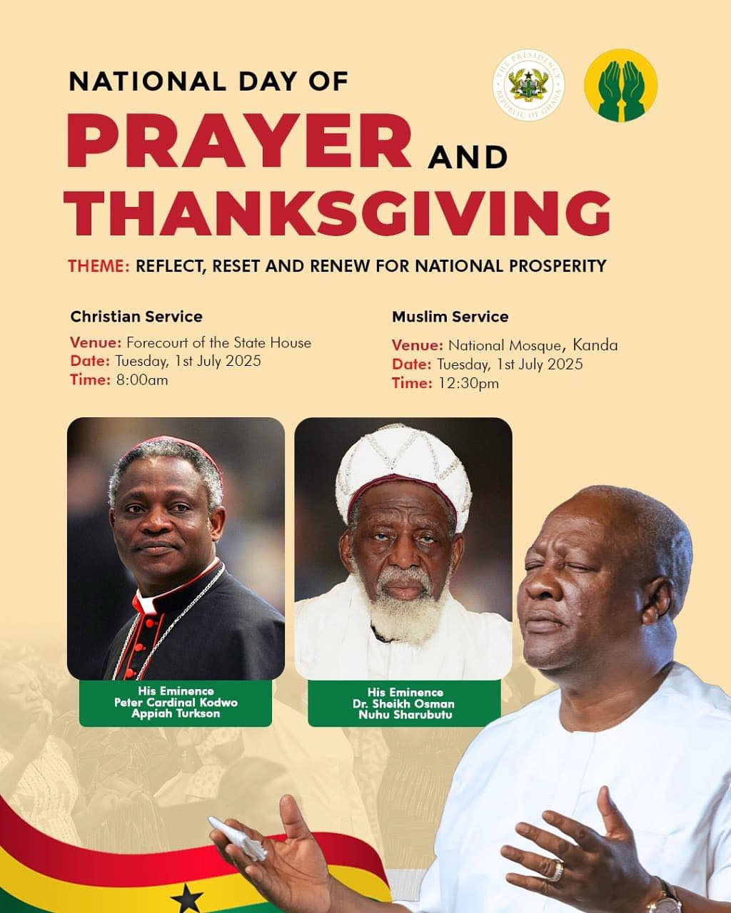 Today Is Ghana’s National Day Of Prayer And Thanksgiving