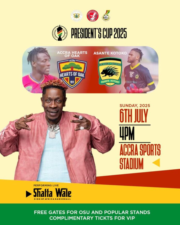 Shatta Wale To Perform At 2025 President’s Cup This Sunday
