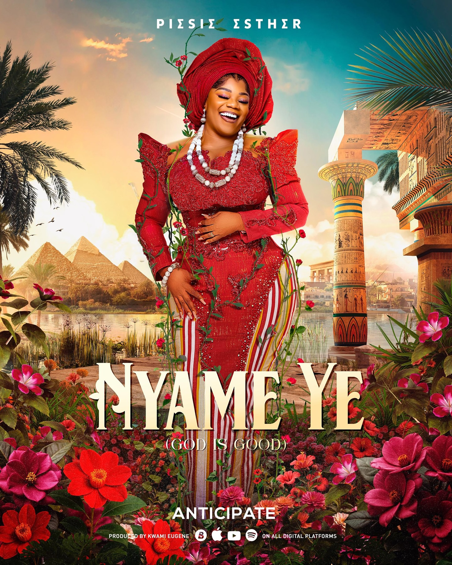 Piesie Esther Unveils Cover Art For Upcoming Single “Nyame Ye (God Is Good)”