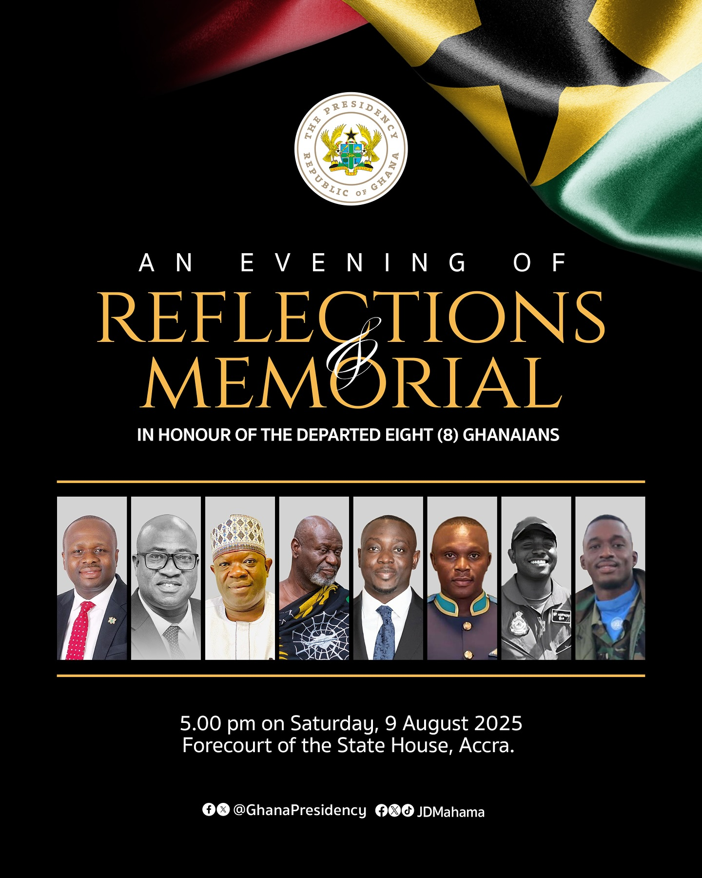 President Mahama Announces Memorial Service For Helicopter Crash Victims
