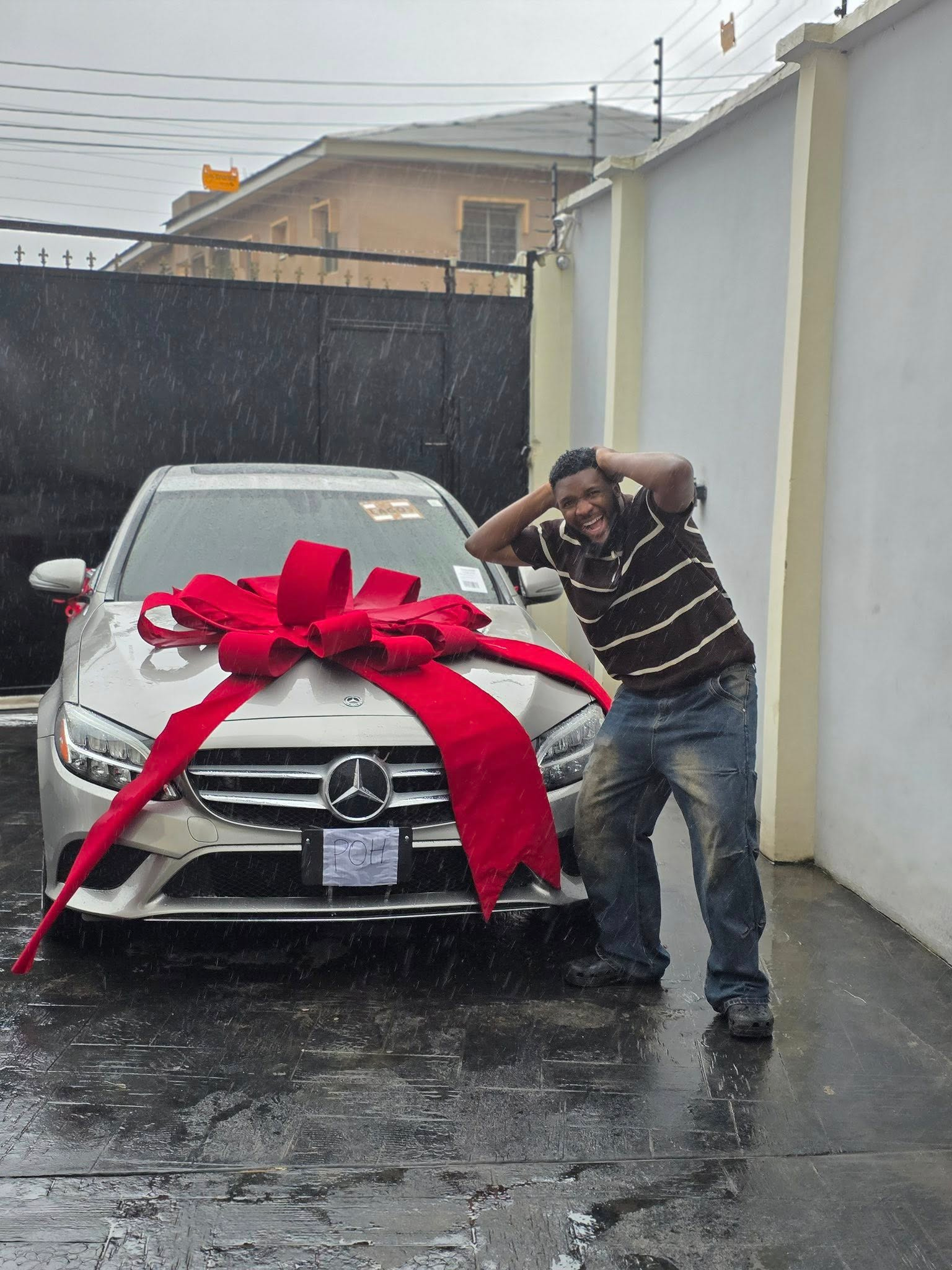 Congratulations Pour In As Ebuka Songs Receives A Mercedes Benz Gift