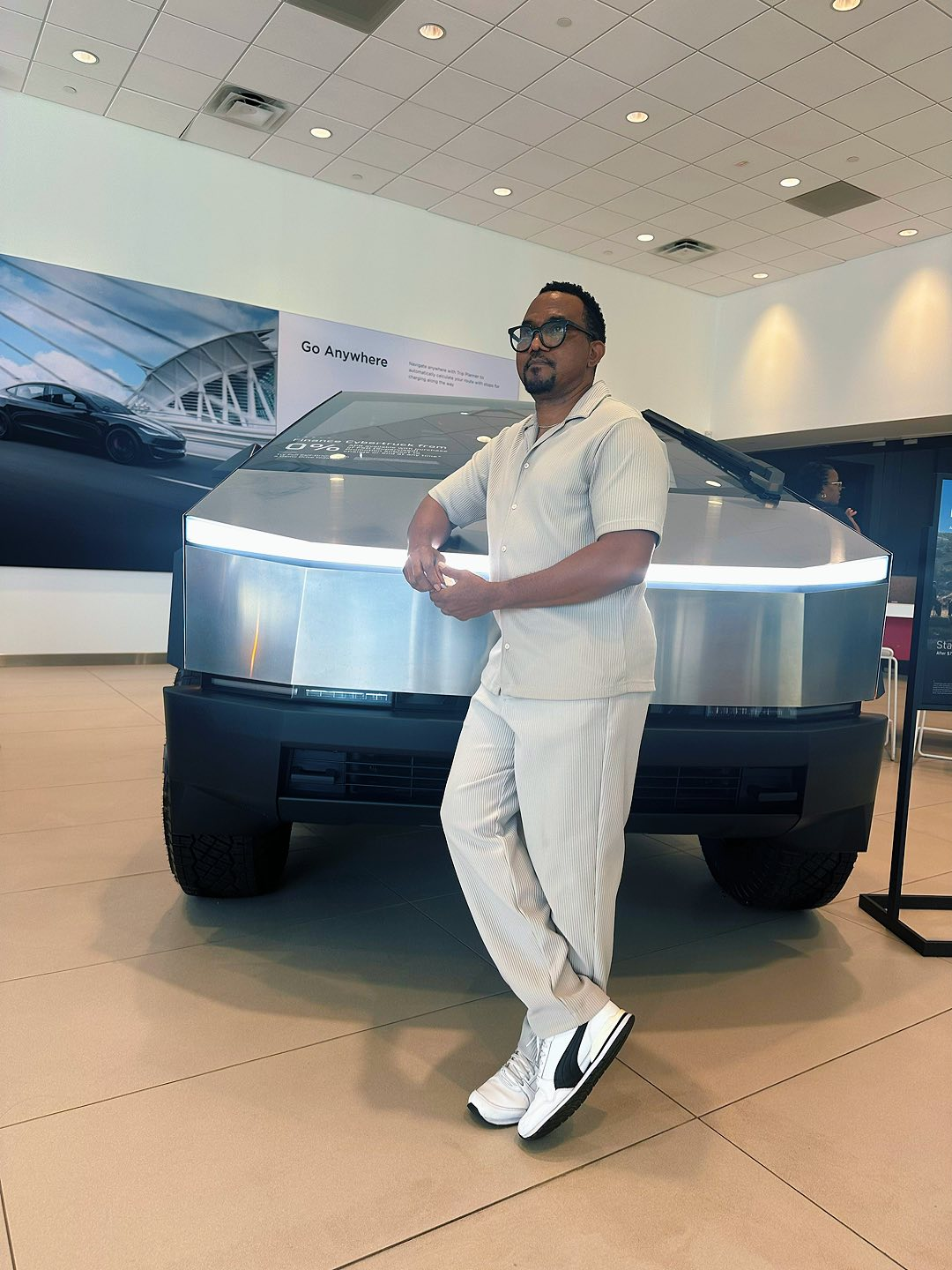 It’s All Joy As Ada Ehi And Husband Acquire A Tesla Cybertruck