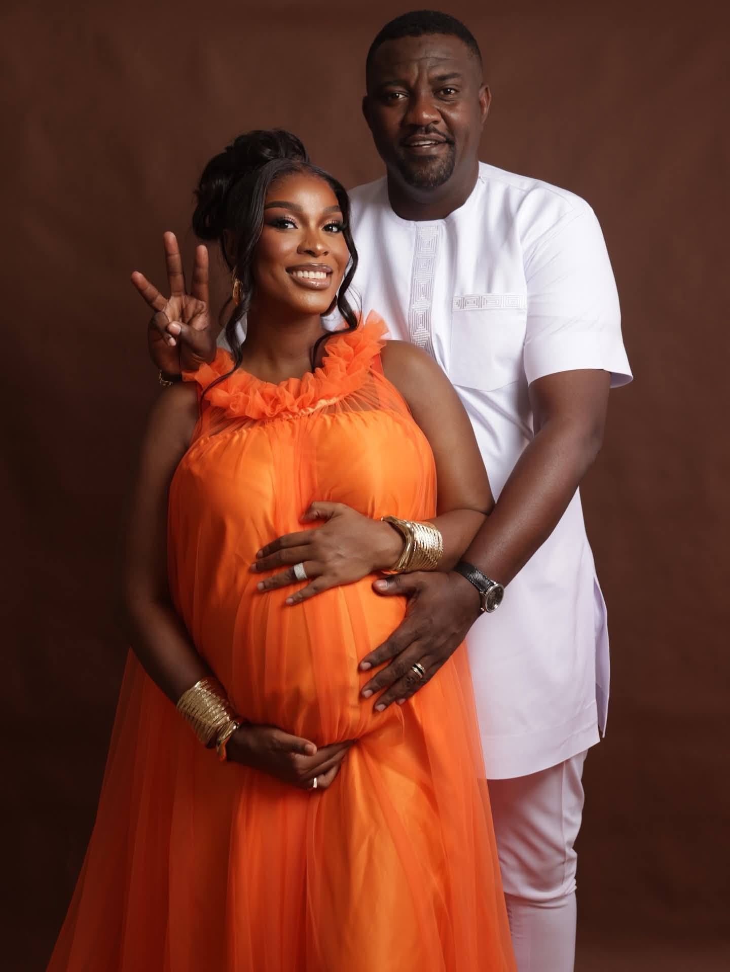 John Dumelo And Wife Unveil Their Secret Third Child 