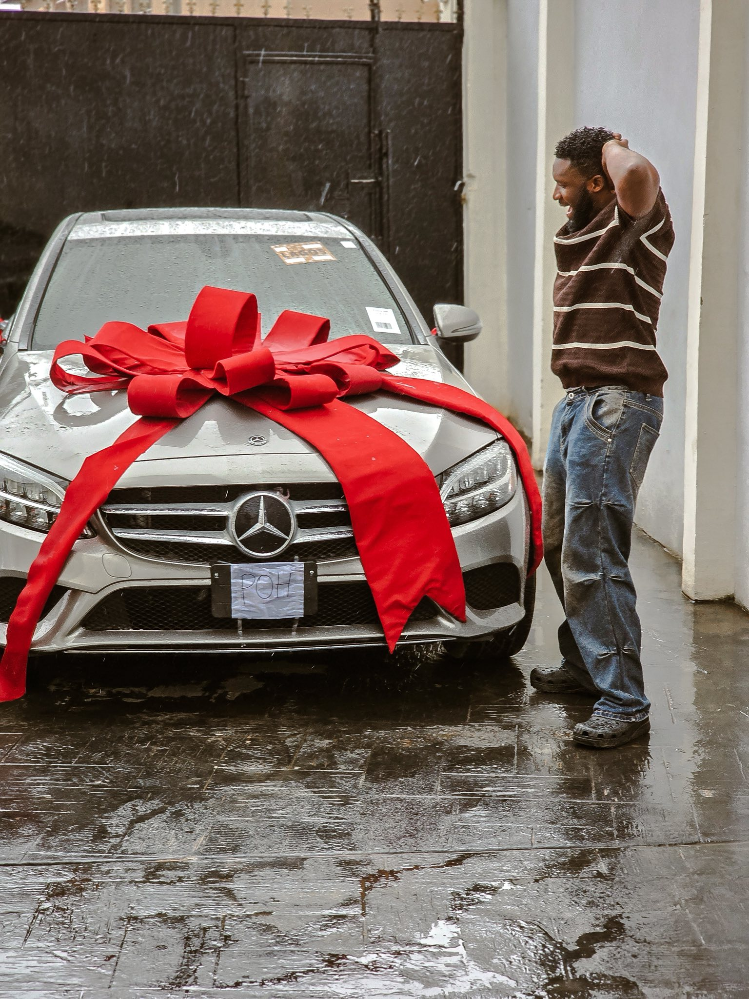 Congratulations Pour In As Ebuka Songs Receives A Mercedes Benz Gift