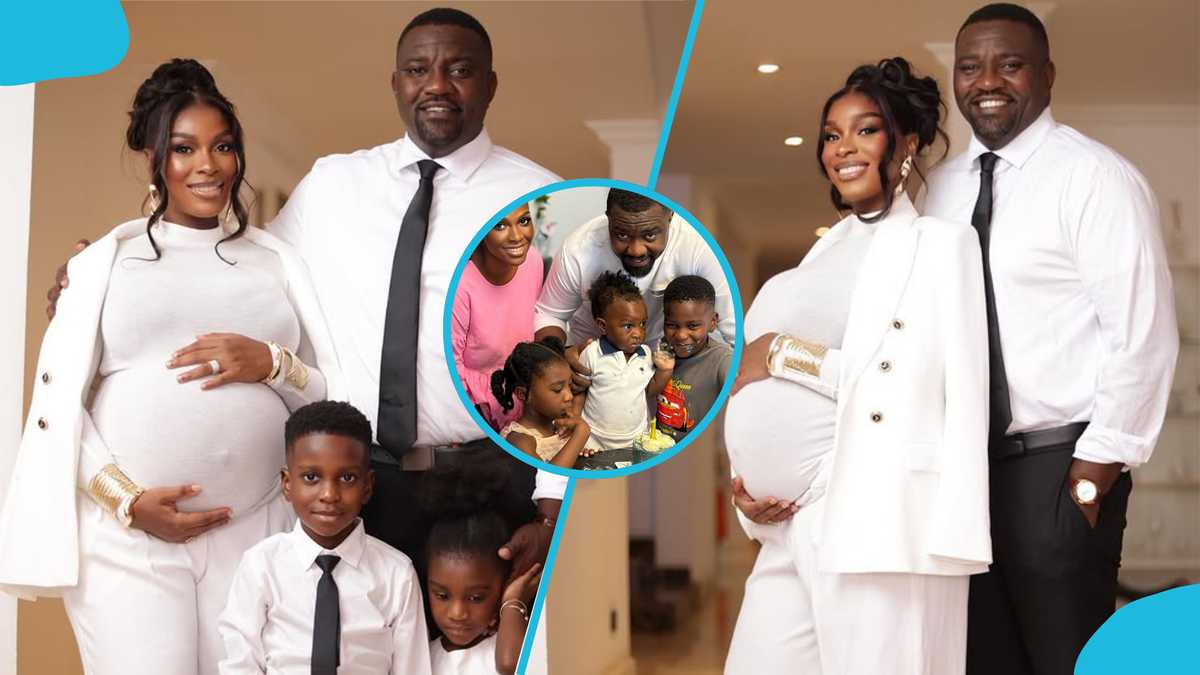 John Dumelo And Wife Unveil Their Secret Third Child