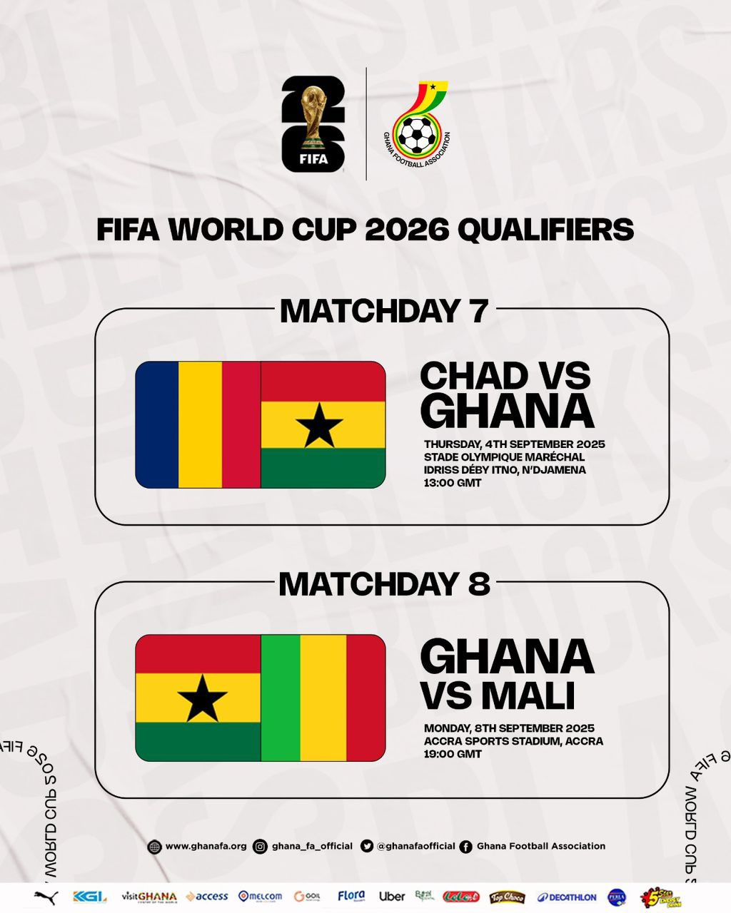 Otto Addo Announces Black Stars Line-Up For World Cup Qualifiers Against Chad, Mali