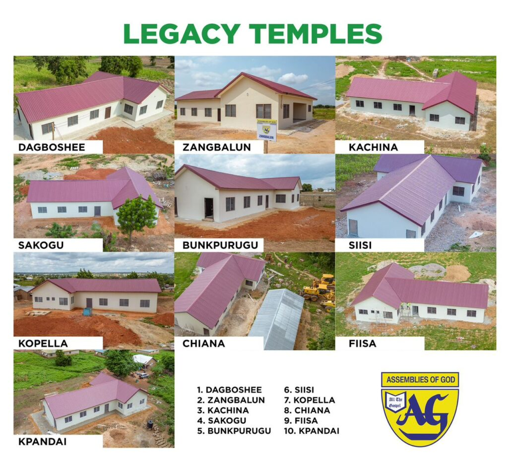President Mahama, Wife Sponsor 10 Legacy Temples For Assemblies Of God, Ghana