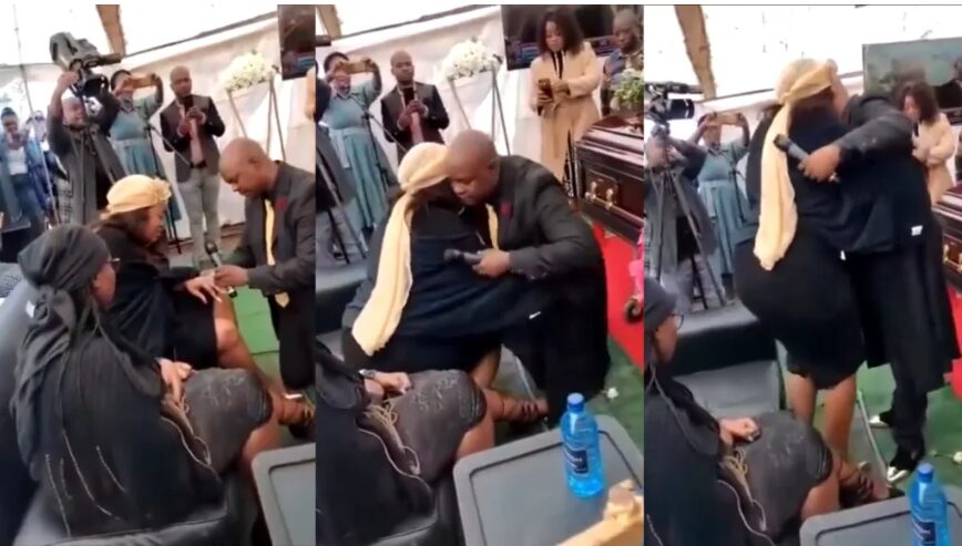 Pastor Proposes To Widow Beside Her Late Husband’s Coffin During Funeral