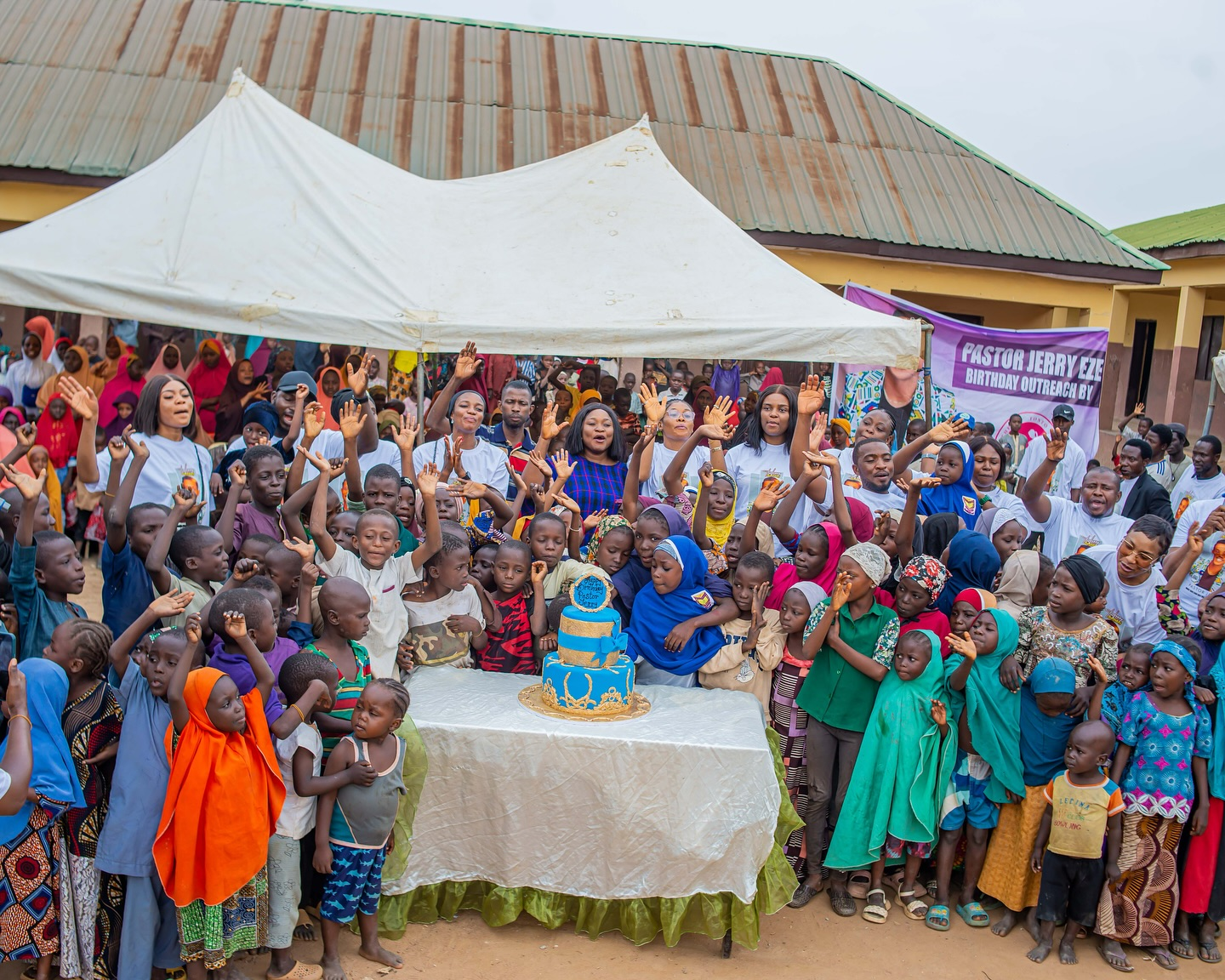Tonto Dikeh Celebrates Pastor Jerry Eze’s Birthday With Community Charity