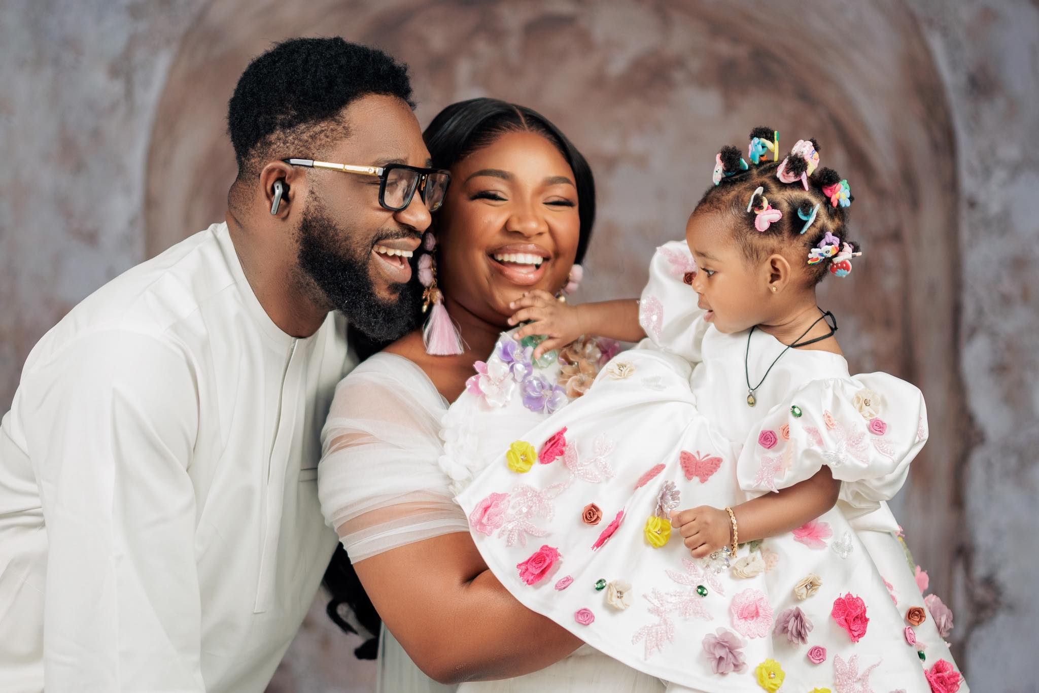 Ekene Umenwa & Kleanson Beam with Joy As They Celebrate Daughter’s Birthday