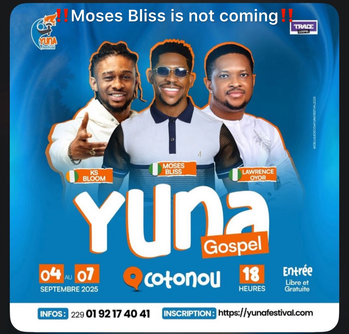 “Beware Of Scams” – Moses Bliss Distances Himself From Alleged Cotonou