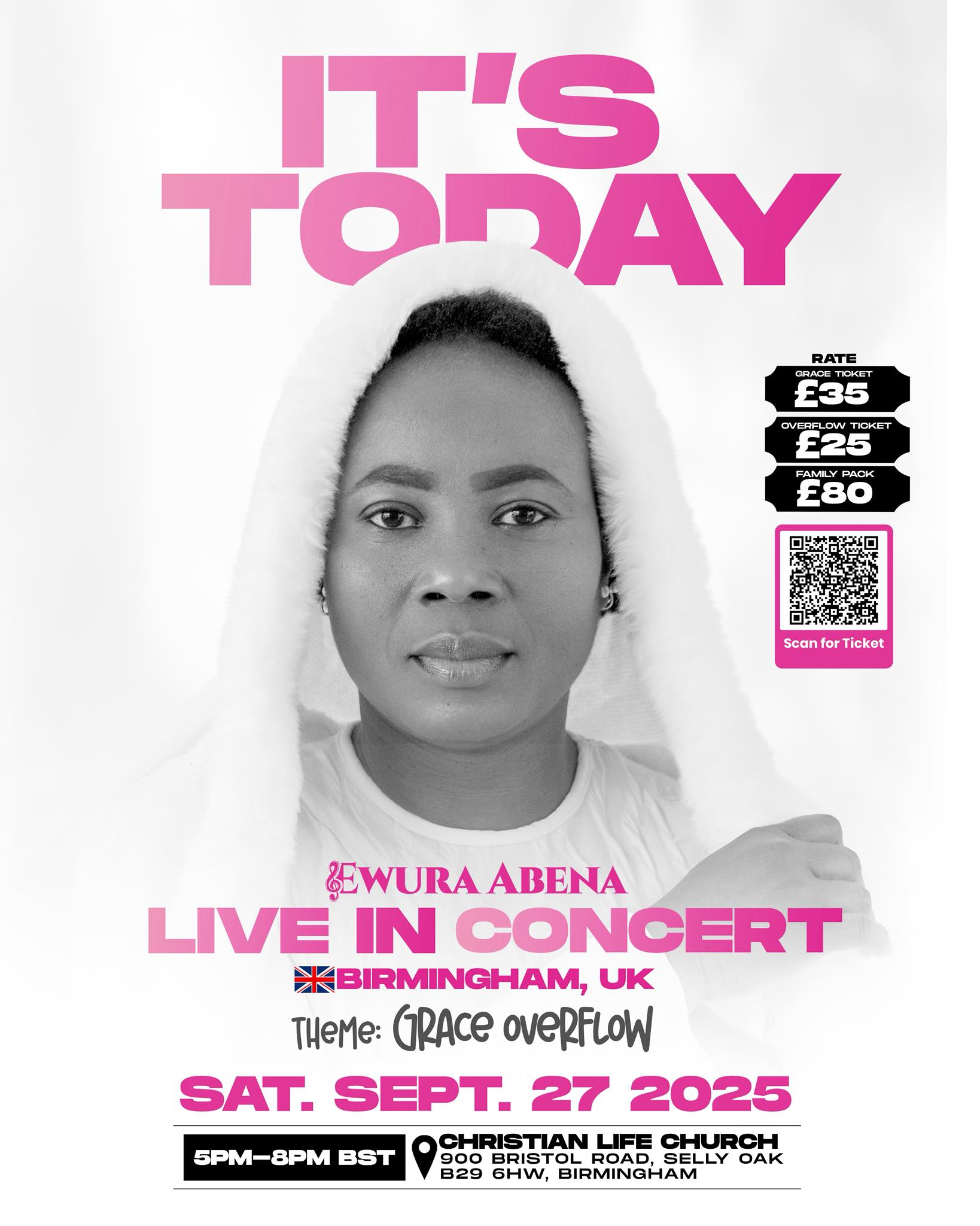 "Grace Overflow" Hits Birmingham As Ewura Abena Performs Live Today