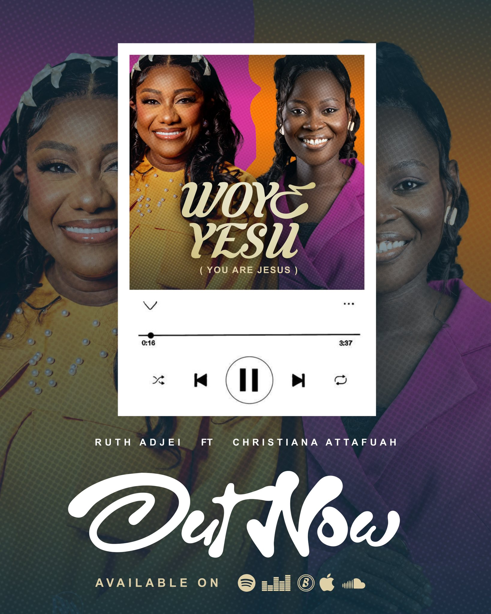 Ruth Adjei Features Christiana Attafuah On Powerful New Single “Woye Yesu (You Are Jesus)''