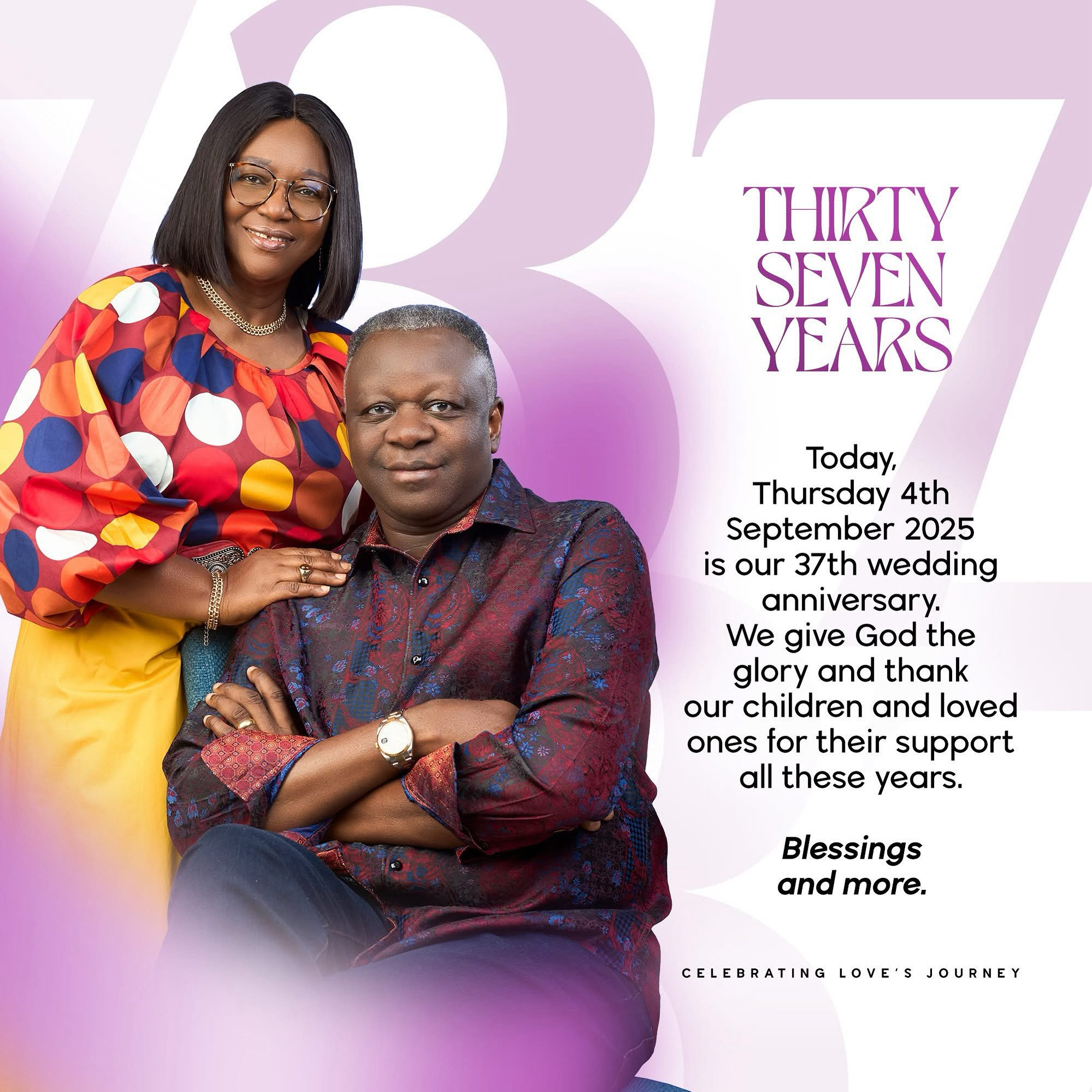 Pastor Eastwood Anaba & Wife Celebrate 37 Years Of Love And Grace