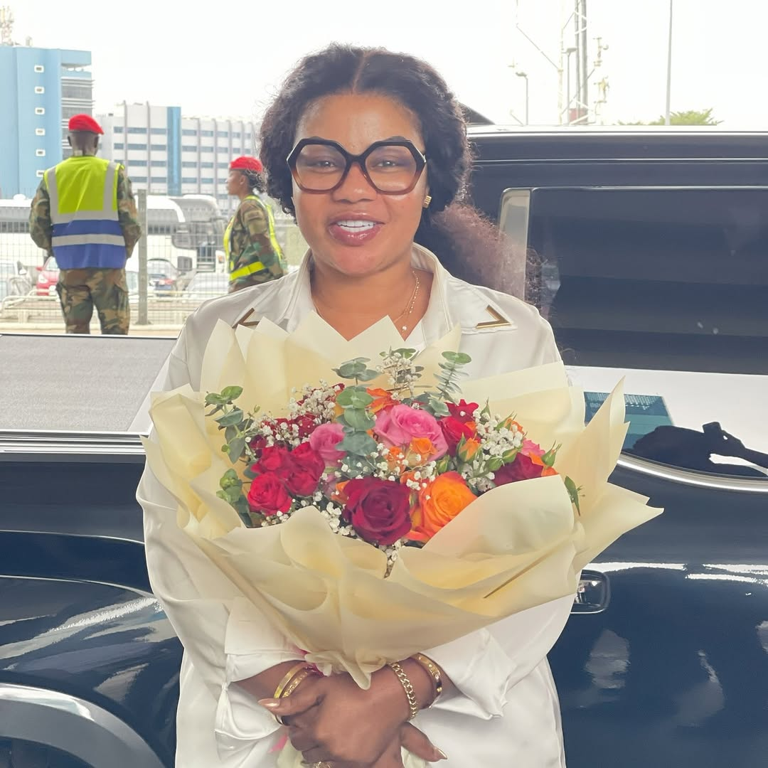 Gospel Star Empress Gifty Touches Down In Ghana