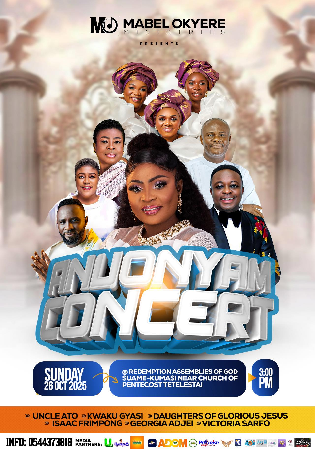 Mabel Okyere Ministries Unveils Stellar Lineup For The 'Free' Anuonyam Concert 2025
