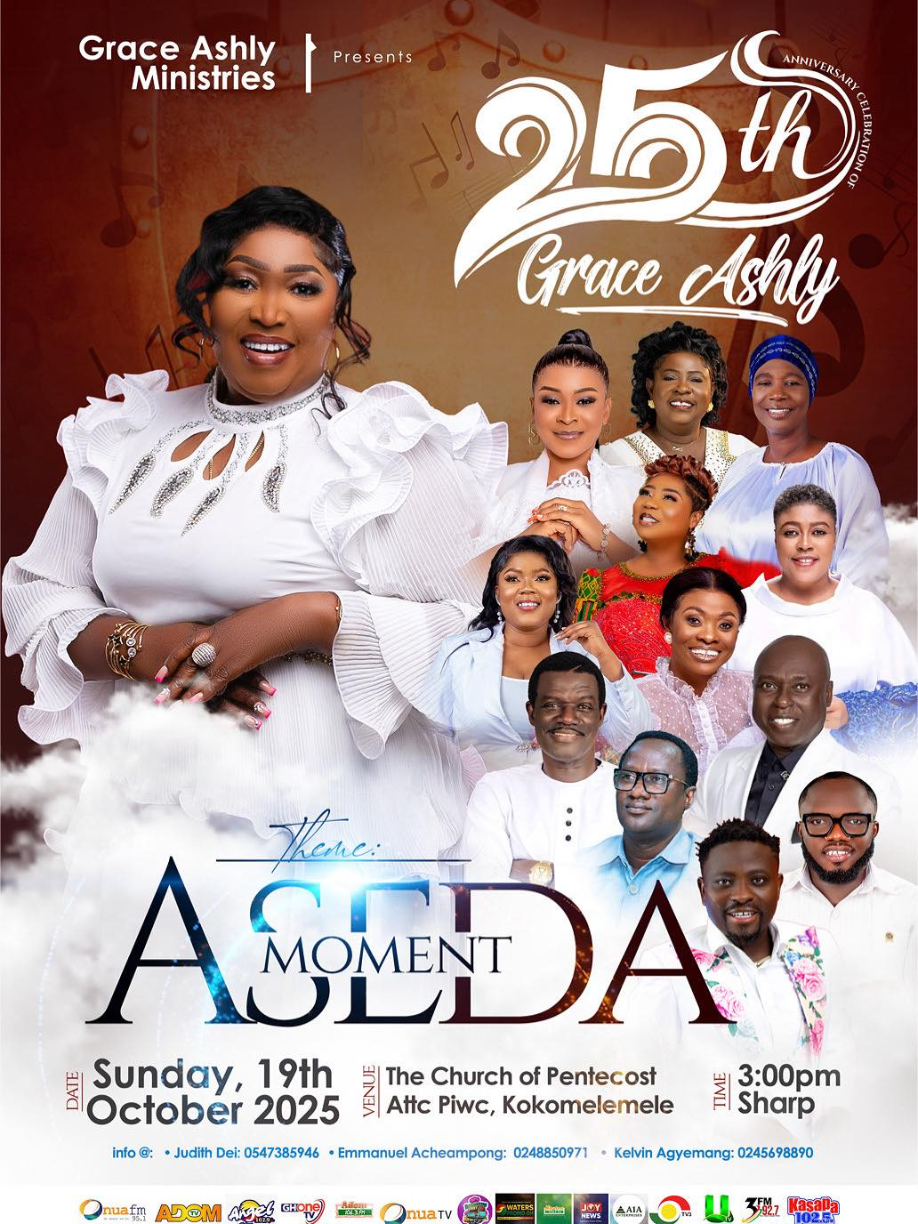 Gospel Stars Honour Grace Ashly As She Celebrates 25 years In Ministry