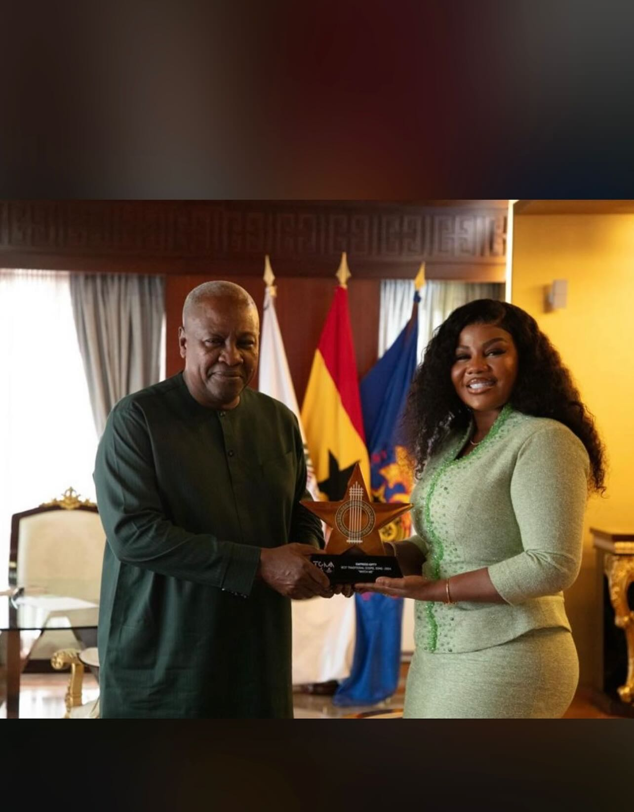 Empress Gifty Dedicates 7 Awards To President Mahama