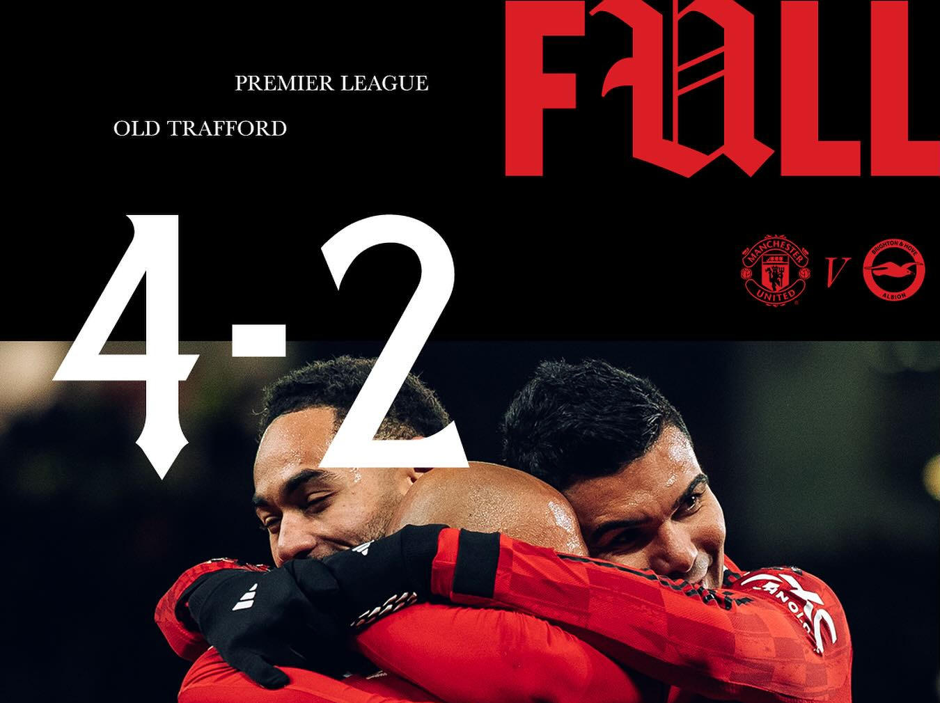 LIVE: Man United Take A 4–2 Lead Over Brighton