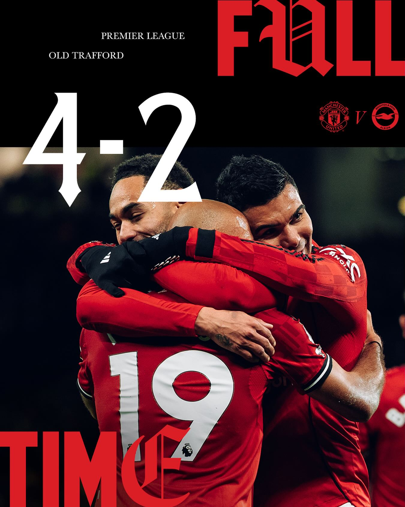 LIVE: Man United Take A 4–2 Lead Over Brighton