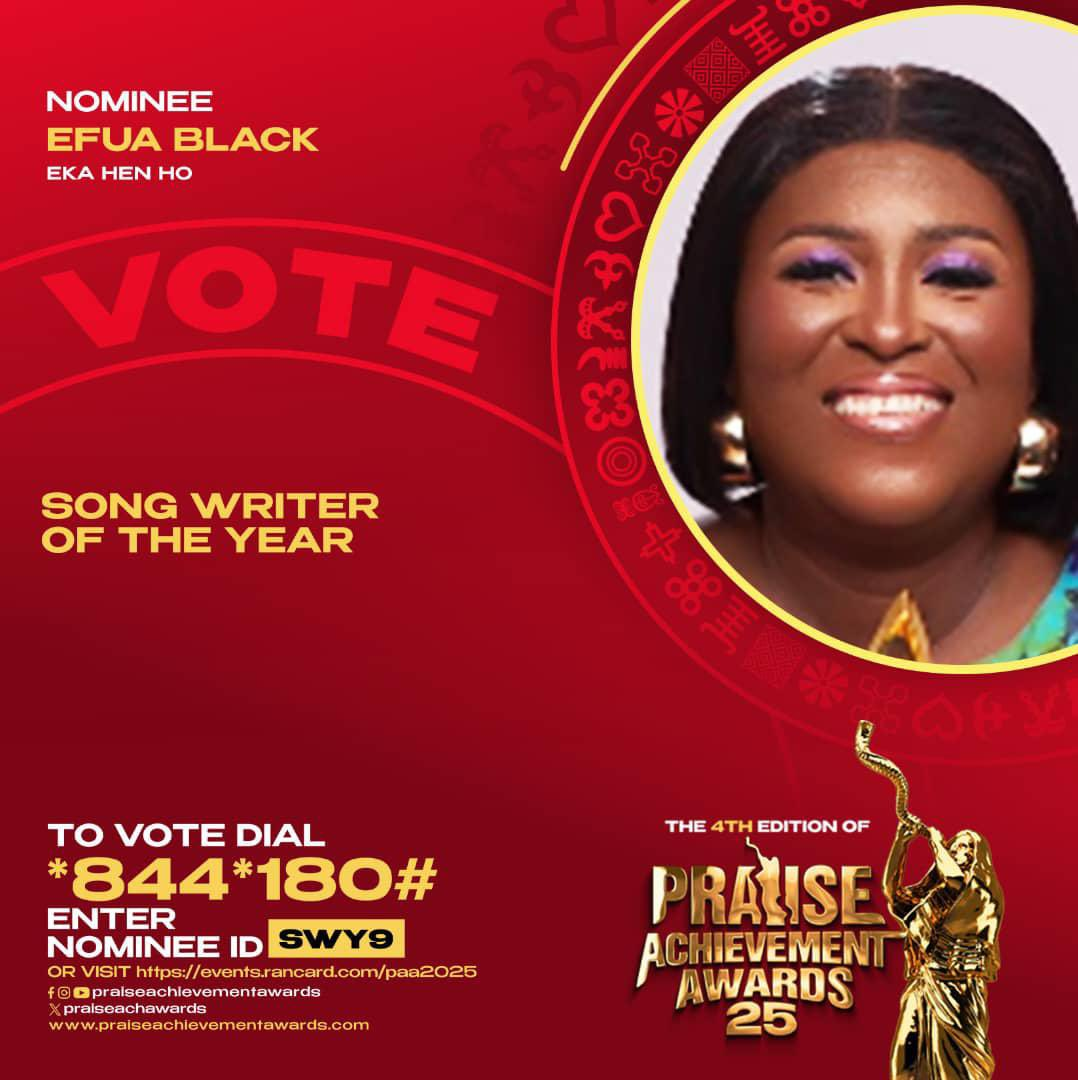 Efua Black Bags Four Nominations At The 2025 Praise Achievement Awards