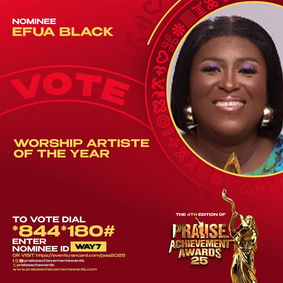 Efua Black Bags Four Nominations At The 2025 Praise Achievement Awards