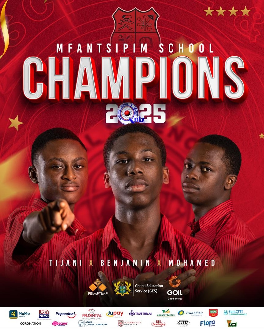 Mfantsipim SHS Wins 2025 NSMQ, Beats Augusco And Opoku Ware