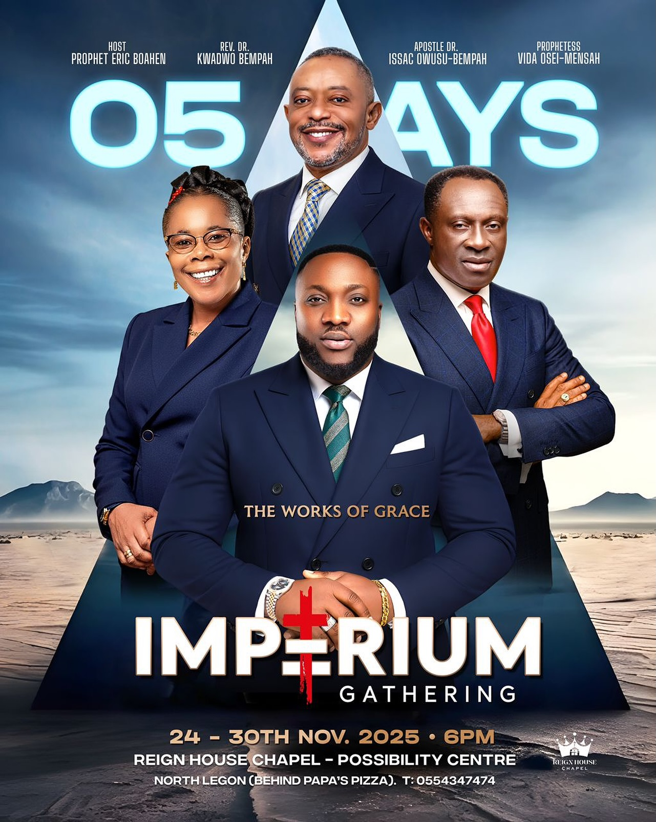 Prophet Uche Hosts Owusu Bempah, Vida and Kwadwo Bempah At Imperium Gathering 2025