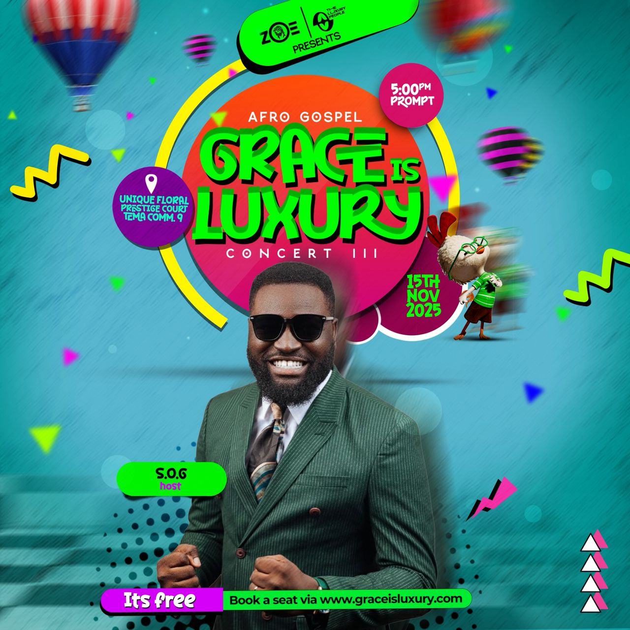 SOG Precious to Host Scott Evans ''Grace Is Luxury Concert III'' - An Afro-Gospel Night to Remember
