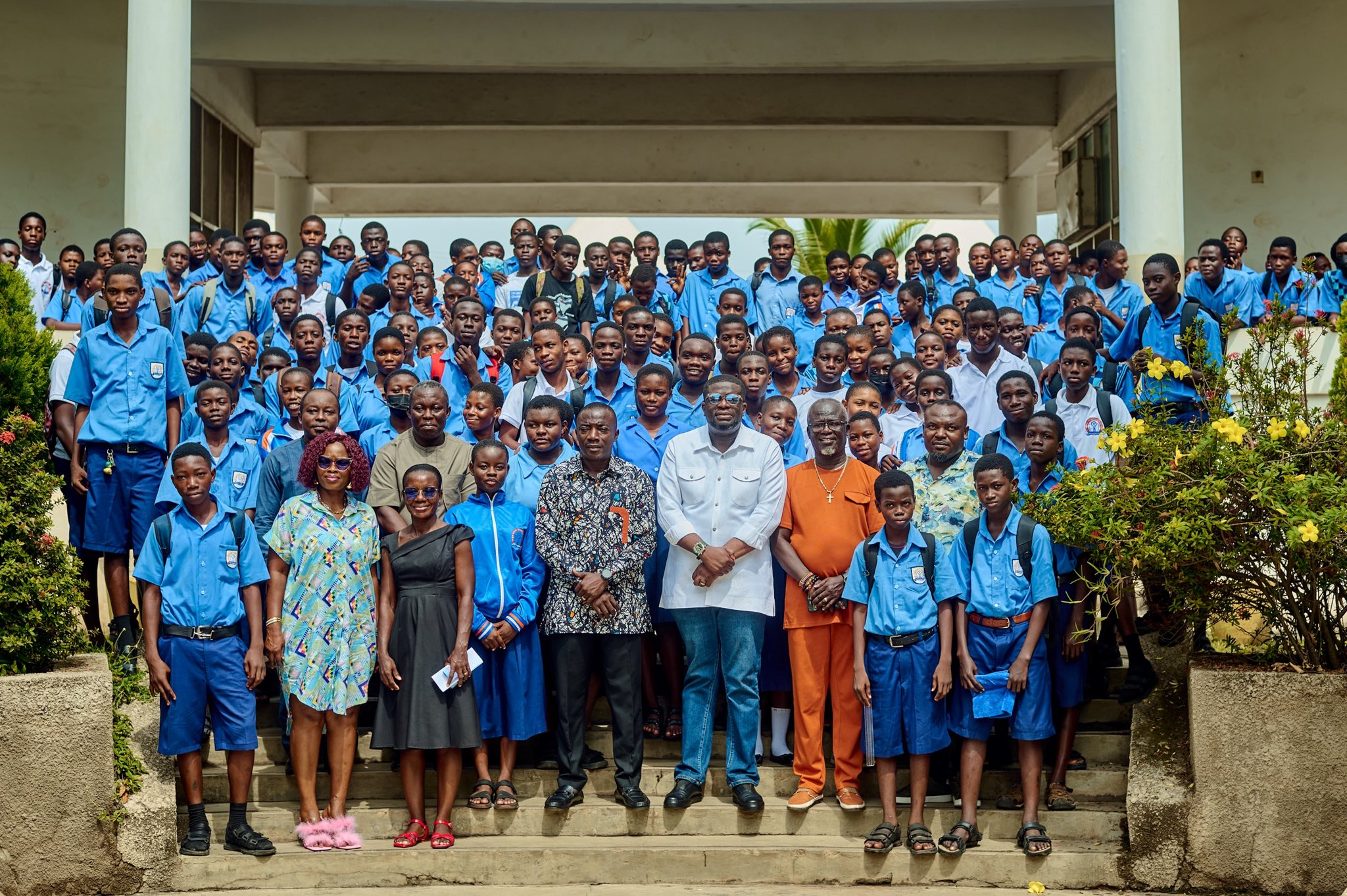 Apostle Selasie Addae Together With Apostolic Empowerment Ministries Donate To New Century Technical Institutes In Dansoman