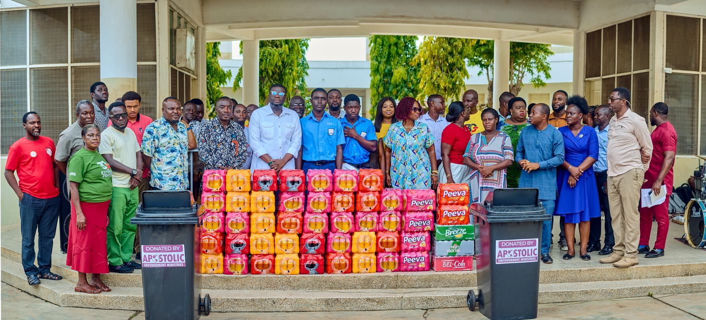 Apostle Selasie Addae Together With Apostolic Empowerment Ministries Donate To New Century Technical Institutes In Dansoman