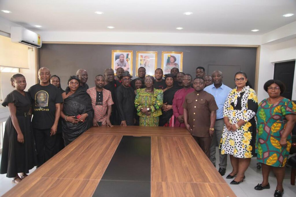 Family Of Late Gospel Icon Yaw Sarpong Visits Tourism Ministry