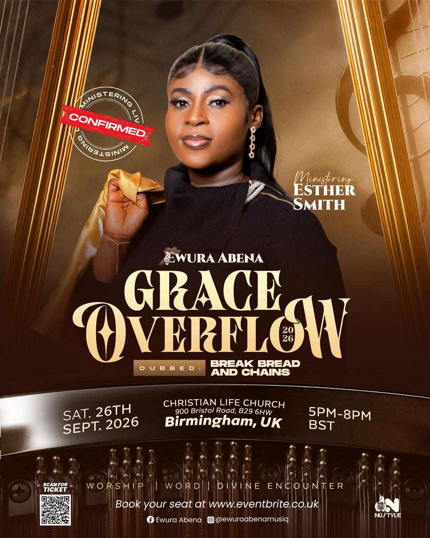 Esther Smith Joins Artistes Performing at Grace Overflow 2026 with Ewura Abena