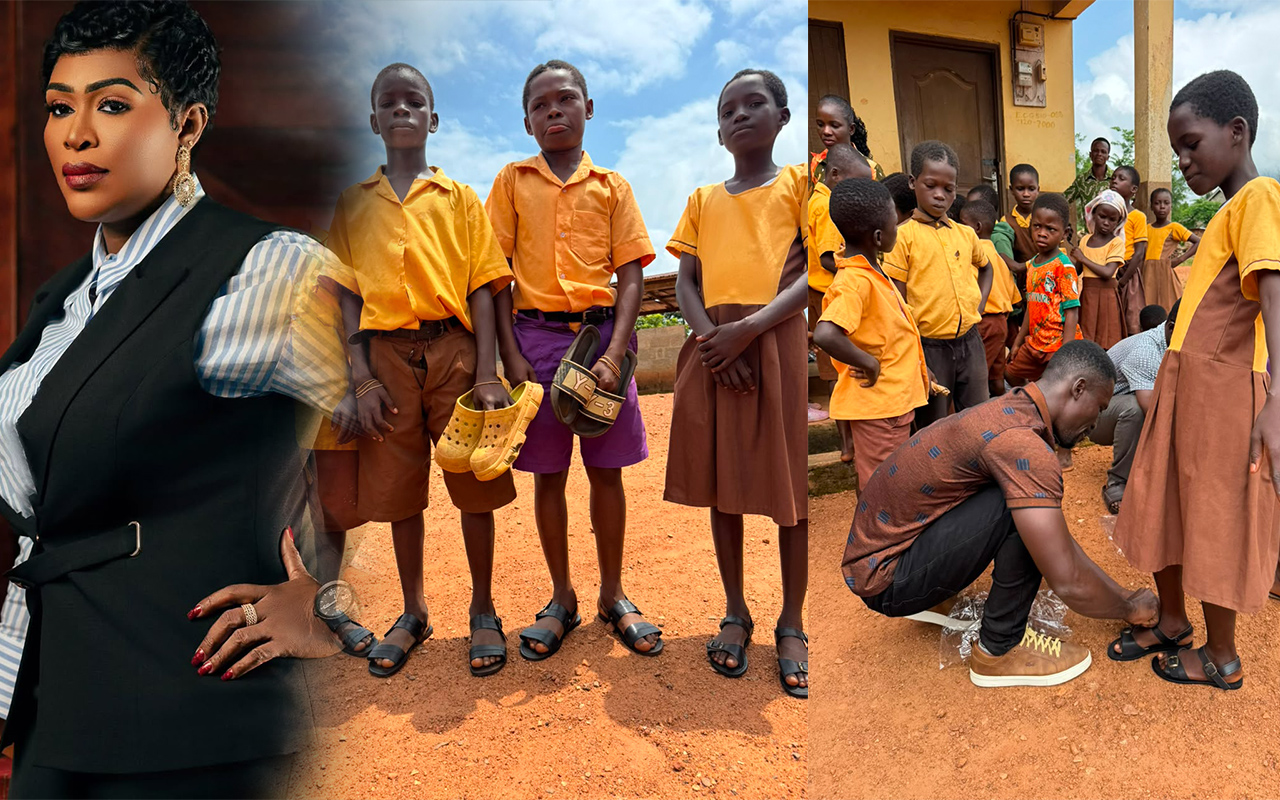 Hope Renewal Center Donates 200 Pairs of Sandals to Pupils of Asibirim DA Basic School