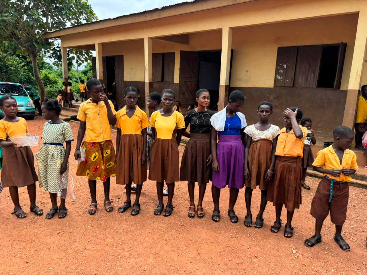 Hope Renewal Center Donates 200 Pairs of Sandals to Pupils of Asibirim DA Basic School