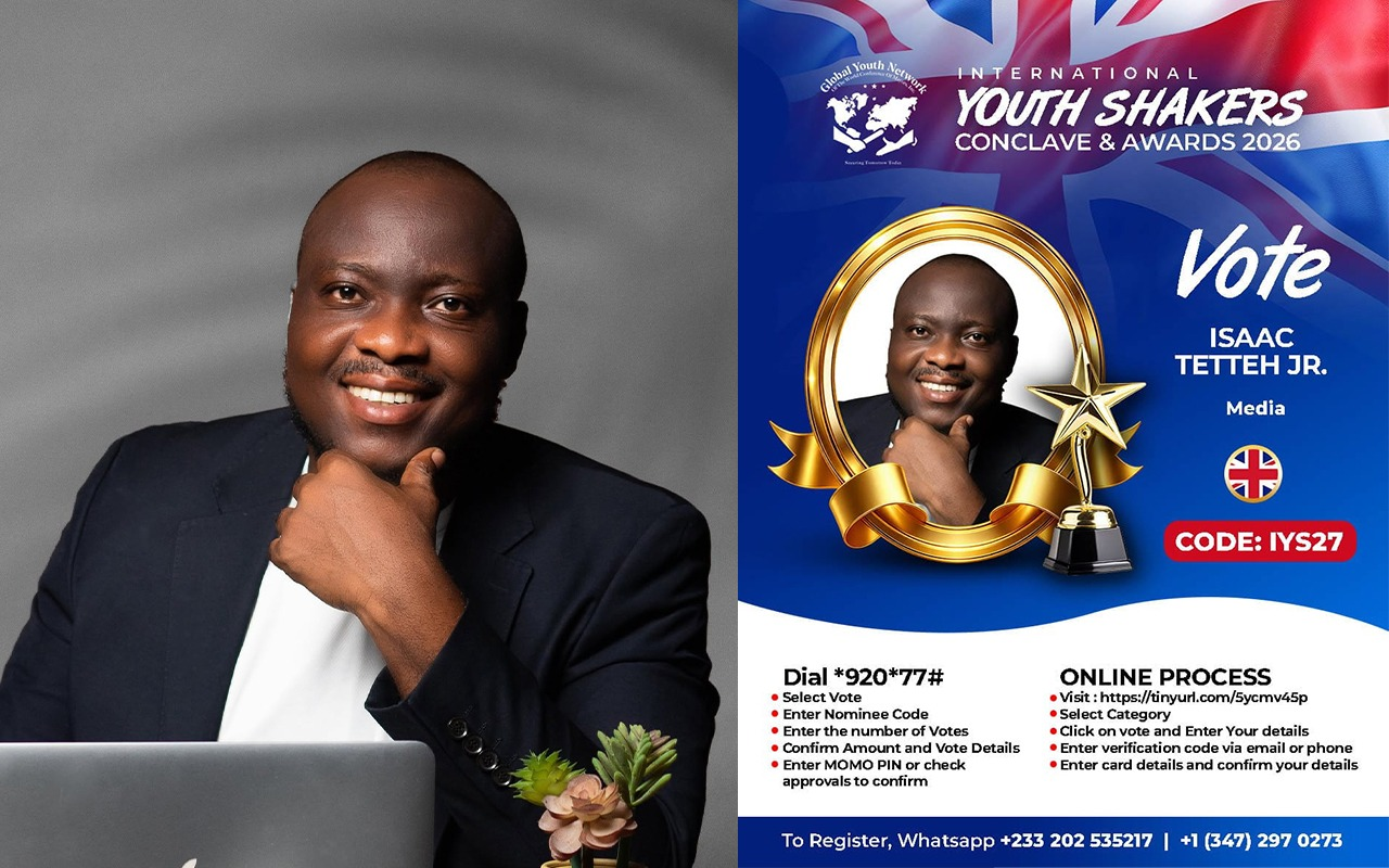 Sir Isaac Receives Nomination for Best Media Personality at International Youth Shakers Conclave and Awards 2026