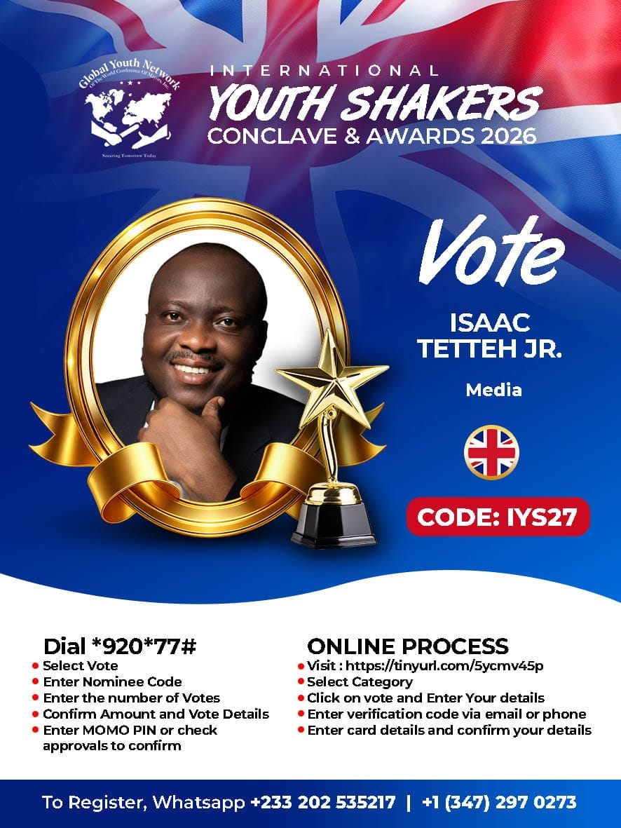 Sir Isaac Receives Nomination for Best Media Personality at International Youth Shakers Conclave and Awards 2026