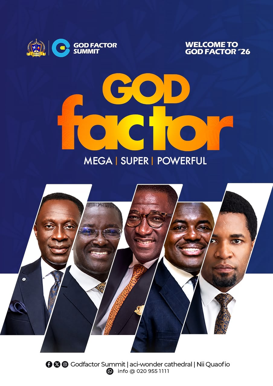 God Factor Summit 2026: Bishop Nii Quaofio to Host Four Prominent Ministers